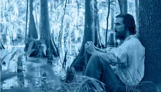  ??  ?? Des arbres, une barbe, un air pénétré... Matthew 
Mcconaughe­y en déserteur et homme des 
bois dans Freestate
of
jones ( Gary Ross, 2016).