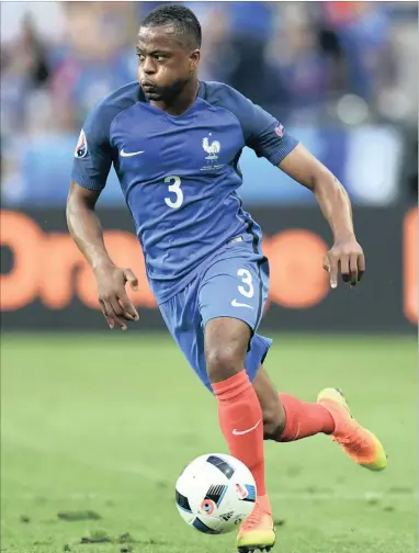  ??  ?? WAR HORSE: Senegal-born Patrice Evra has played 73 games for France.