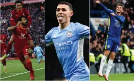  ?? Composite: Getty/Getty/Shuttersto­ck ?? Liverpool, Manchester City and Chelsea will resume a finely-poised title race with plenty of subplots elsewhere.