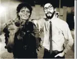  ??  ?? (top left) Landis has recreated a 3D version of his experience with Jackson (left) on the 1983 Thriller music video set (above).