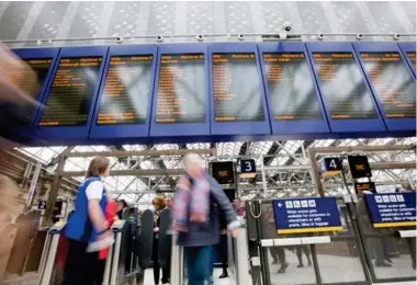  ?? ?? Commuters face disruption this week across the rail network