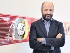  ?? REUTERS ?? Matteo Tiraboschi, executive deputy chairman of Brembo SpA, poses at the company’s headquarte­rs in Bergamo.