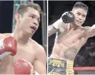  ?? ALVIN S. GO ?? NONITO “The Filipino Flash” Donaire, Jr. (left) and Mark “Magnifico” Magsayo are up for mandatory World Boxing Council fights, the boxing organizati­on announced on Tuesday.