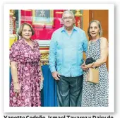  ?? ?? Yanette Cedeño, Ismael Tavarez y Dairy de Tavarez.