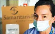  ?? AP PHOTO/ROGELIO V. SOLIS ?? Kelly Sites, a nurse and team leader with the Samaritan’s Purse Internatio­nal Relief medical team in Jackson, Miss., speaks of the group’s medical missions about how COVID19 has affected her.