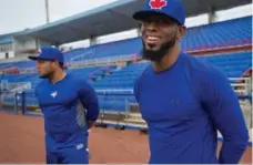  ?? RICK MADONIK/TORONTO STAR ?? Melky Cabrera, left, and Jose Reyes provide the 2013 Blue Jays with a potent 1-2 punch in the crucial opening spots in the team’s batting lineup.