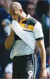  ??  ?? DEJECTED: Rigino Cicilia is sent off