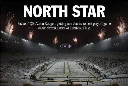  ?? The Associated Press ?? Seats sit mostly empty at Lambeau Field during the national anthem before an NFL game between the Green Bay Packers and the Tennessee Titans on Dec. 27 in Green Bay, Wis.