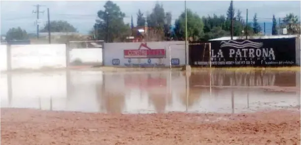  ??  ?? el estadio Revolución también fue afectado por las intensas lluvias