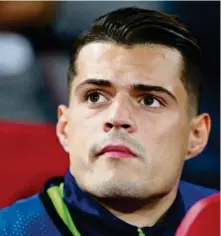  ?? GETTY ?? Granit Xhaka tat bei Arsenals Niederlage nicht mit.