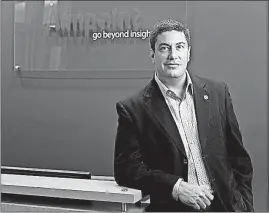  ?? [ROB HARDIN / CEO] ?? Brett Sciotto, president and CEO of Aimpoint, uses his military background to help companies determine how they’re perceived by customers and what their customers need.