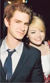  ?? John Shearer Invision / Associated Press ?? Andrew Garfield and Emma Stone at L.A. premiere.