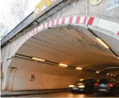  ?? Foto: Schopf ?? Der Wemdinger Tunnel in Nördlingen vor dem Abriss und Neubau.