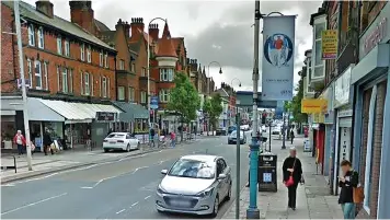  ?? ?? A general view of Eastbank Street in the centre of Southport, where the attack on a girl took place