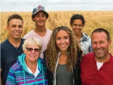  ??  ?? Norm Englot, front right, and his family are part of the Real Farm Lives web series. (handout photo)