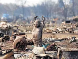  ?? Genaro Molina Los Angeles Times ?? SANTA ROSA, where entire neighborho­ods including Coffey Park, above, were leveled by flames, has lost an estimated 5% of its housing stock in the wildfires.