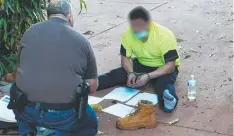  ?? Picture: AFP ?? CAPTURE: An arrest by Australian Federal Police.