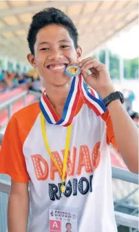  ?? MARVIN PONCE Name Jericko Juyo Age 18 Residence Toril, Davao City Award National Prisaa Games 2019 double gold medalist ?? VINDICATIO­N. After failing to finish his race in Davraa Meet due to injury, Jericko Juyo staged a huge comeback by winning two gold medals in the recently-concluded National Prisaa Games 2019.
