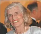  ?? JENNIFER SZYMASZEK/AP ?? Eunice Kennedy Shriver died in 2009.