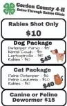  ?? Contribute­d ?? Gordon County 4-H will host their annual rabies clinic