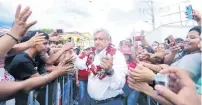  ??  ?? Andrés Manuel López Obrador, ayer en Tonalá, Chiapas