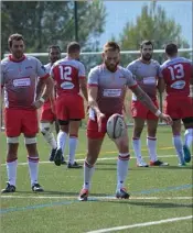  ?? (Photo P.d.T.) ?? L’équipe première de l’AS Monaco a étrenné son nouveau maillot de la saison.