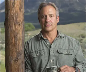  ?? John Burcham ?? Peter Heller at his home in Paonia, Colorado.