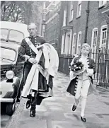  ?? ?? David Douglas-home, above, during his time at Oxford, and aged nine with his father en route to Westminste­r Abbey for the Coronation, June 2 1953