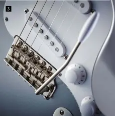  ??  ?? 3. The “completely retooled” bridge pivots on Gen III screws and retains the PRS push-fit, tension adjustable arm. The vibrato sits flat to the body: this “helps with how loud the guitar is acoustical­ly and improves the signal-to-noise ratio of the pickups”, says PRS 3