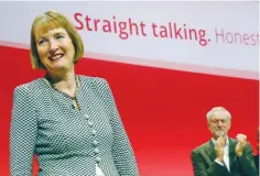  ??  ?? LABOUR PARTY leader Jeremy Corbyn applauds Harriet Harman at the party’s 2015 annual conference in Brighton in 2015.