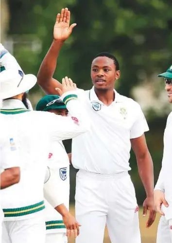  ?? AFP ?? Kagiso Rabada will be leading the pace attack in the second Test against Bangladesh with South Africa’s four frontline fast bowlers sidelined due to injuries.