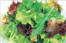  ?? David Marsden Getty Images ?? MIX UP greens in your home garden and on your salad plate. They’re quick and easy to grow, and they love fall temperatur­es.