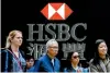  ?? AFP ?? Has HSBC become ‘too big to manage’? —