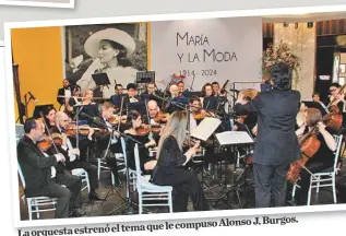  ?? ALONSO MENDOZA ?? J. Burgos. tema que le compusoAlo­nso
La orquesta estrenó el