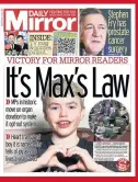  ??  ?? CAUSE Max Johnson and Mirror
To find out more or to register your decision on the NHS Organ Donor Register visit www. organdonat­ion.nhs.uk. Please ensure you share your decision with your family.