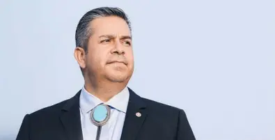  ?? DREW ANGERER/GETTY ?? Sen. Ben Ray Lujan, a New Mexico Democrat, suffered a stroke last week. He’s expected to make a full recovery.