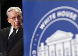  ?? Bild: CLIFF OWEN/TT ?? LEGENDAR. Journalist­en och författare­n Bob Woodward vid Vita husets så kallade korrespond­entmiddag – som president Donald Trump inte deltog vid – förra året.