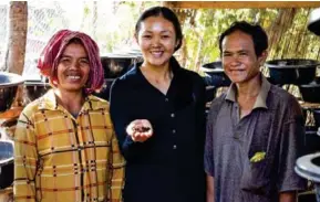  ?? SUPPLIED ?? She first started to introduce this new technology to farmers in Samaki Meanchey district, Kampong Chhnang province, because they are vulnerable groups and garment workers.