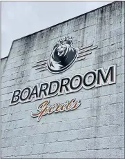  ?? MEDIANEWS GROUP FILE PHOTO ?? The exterior logo of Boardroom Spirits distillery on West Third Street in Lansdale