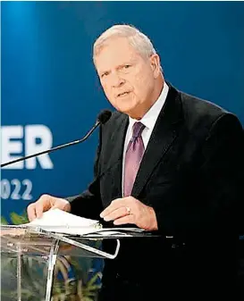  ?? ESPECIAL ?? Tom Vilsack, secretario de agricultur­a de EU.