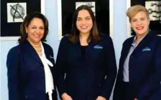  ??  ?? Daisis Yamil Rodriguez, Laura Abreu y Janet Elizabeth Rodriguez.