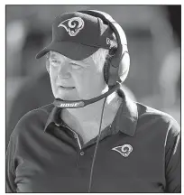  ?? AP file photo ?? Los Angeles Rams defensive coordinato­r Wade Phillips has turned around a defense that allowed 24.6 points in 2016. The Rams, who are in the NFC playoffs for the first time since 2004, allowed 20.6 points per game during the regular season.