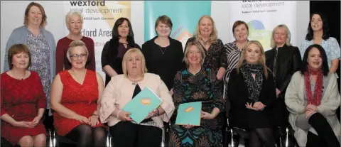  ??  ?? At the Women For Election workship in Wexford Art Centre (from left) back, Elizabeth Whyte, Rita Leacy, Clare Ryan, Ciairín de Buis, Lorraine Smyth, Bridín Moloney, Annette Byrne Moran and Laura Doyle; front, Cllr Barbara Anne Murphy, Colette Nolan, Cllr Mary Farrell, Maura Bell, Marie Doyle and Jane Johnstone.