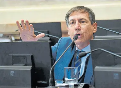  ?? Archivo ?? Luis Naidenoff, líder del bloque opositor en el Senado