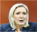  ?? (Reuters) ?? MARINE LE PEN