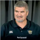  ?? PHOTO: GRANT MATTHEW ?? Taranaki coach Colin Cooper.