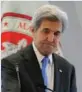 ?? REUTERS / BRIAN SNYDER ?? US Secretary of State John Kerry spoke about climate change at Massachuse­tts Institute of Technology on Monday.