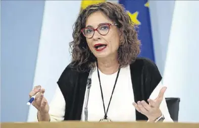  ?? JOSÉ LUIS ROCA ?? La ministra de Hacienda, María Jesús Montero, en Madrid, el pasado día 10.