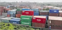  ?? PHOTOS: REUTERS ?? System affected . . . The container terminal of Jawaharlal Nehru Port Trust in Mumbai, India.