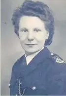  ??  ?? WPC1 Elsie Joan Baldwin was the first female police officer to be employed by Glamorgan Constabula­ry 70 years ago this year